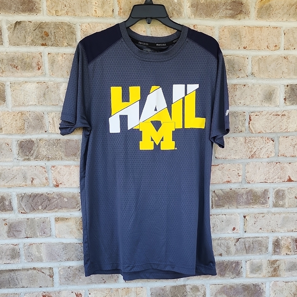 University Of Michigan Men's Hail Gray Shirt